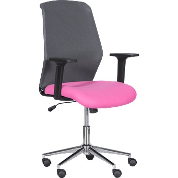 Bittel Работен офис стол Carmen 7047-1 - сив-розов (3520387_2)