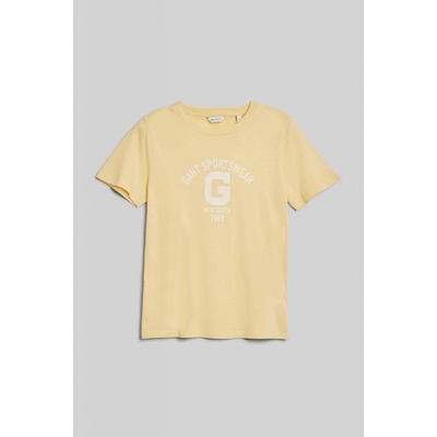 Gant REG LOGO SS T SHIRT žltá