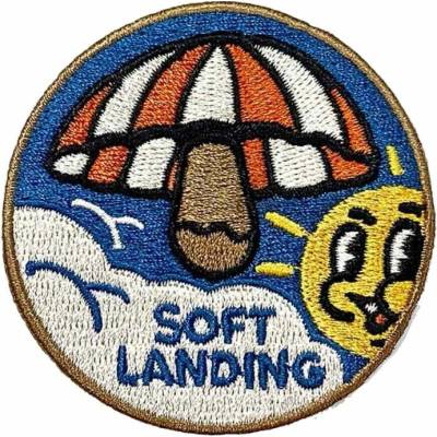 The Dudes NÁŠIVKA Soft Landing Patch - modrá