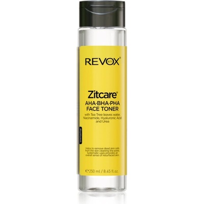 Revox Zitcare AHA BHA PHA Active Face Toner нежно почистващ тоник 250ml