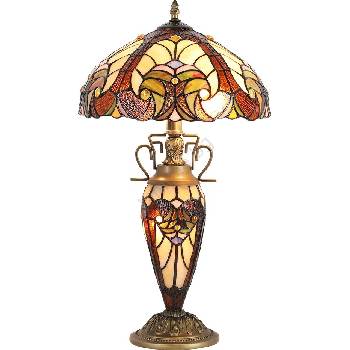 PREZENT 1702 - Настолна лампа TIFFANY 2xE27/60W + 1xE14/7W/230V (1702)