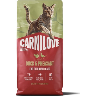 Carnilove Active Adult Cat All Breeds Sterilised Duck and Pheasant 6 kg