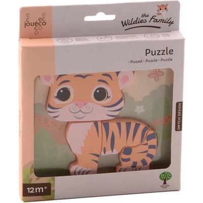 Jouéco the Wildies Family dřevěné mini puzzle Tiger