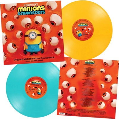 Soundtrack - John Powell - Minions & Monsters (Limited Coloured Yellow & Turquoise Vinyl) - 2Vinyl LP