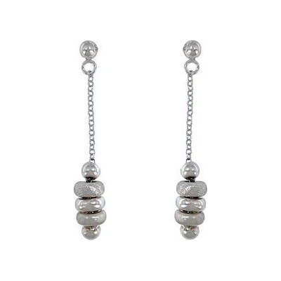 Infinitysilver stříbrné náušnice visací s kroužky 262193