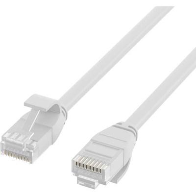 EFB Elektronik EFB, RJ45 към RJ45, категория 6a, неекранирана U-UTP TPE LSZH, Slim, 3.6 мм. , Бяла, 1 м (K8108WS.1)