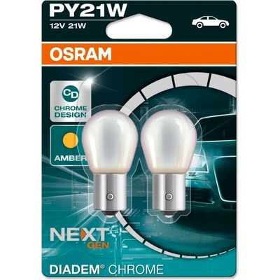 Osram PY21W 12V 21W BAU15s Diadem Chrome (7507DC-02B)