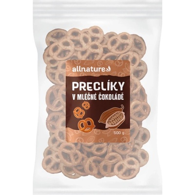 Allnature Mandle v mléčné čokoládě 500 g