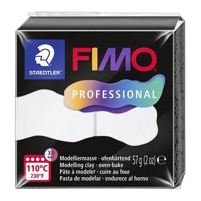 FIMO Глина, 57 g, горима, FIMO "Professional", бяла 8040-0 (8040-0)