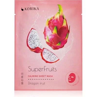 KORIKA SuperFruits Dragon Fruit - Calming Sheet Mask успокояваща платнена маска Dragon fruit 25 гр