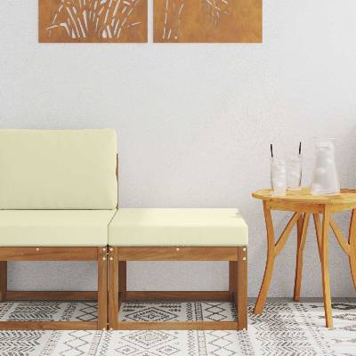 vidaXL Външна табуретка Солидно акациево дърво Естествен (900449)