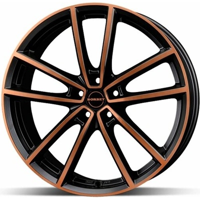 Borbet W 8x18 5x112 ET40 black copper polished matt