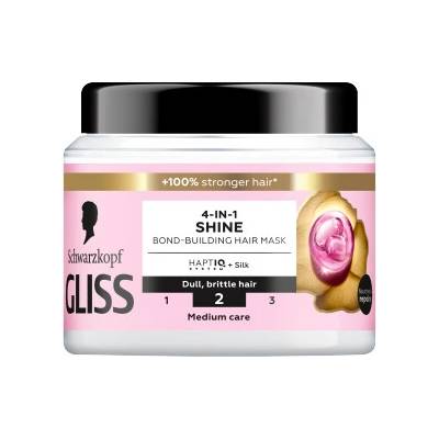 Henkel kosmetika Gliss maska Shine 4 v 1 400 ml