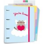 Pusheen - A4 binder from Purrfect Love collection with cards (4 rings, eraser)