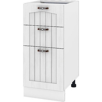 ИРИМ Долен кухненски шкаф Сити БФ-Бяло фладер-04-77 ляв 40 см