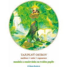 Meditace omalovánka mandala Tajuplný ostrov Marie Brožová