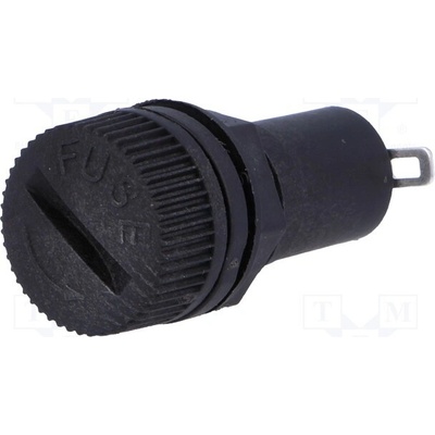 Stelvio Kontek PTF/30 Zásuvka; 5x20mm; 10A; 250VAC; na panel; černá; UL94V-0; termoplast