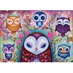 Heye - Puzzle Jeremiah Ketner: Large owls - 1 000 piese