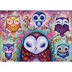 Heye - Puzzle Jeremiah Ketner: Large owls - 1 000 piese