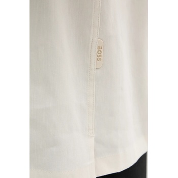 HUGO BOSS Ленена риза boss в бежово със свободна кройка 50539918 (50539918)