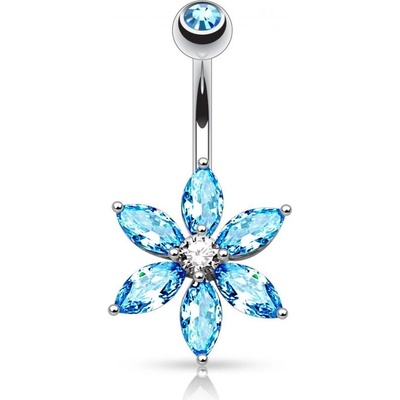 Marre piercing do pupíku kytička HWNZ0016-QC