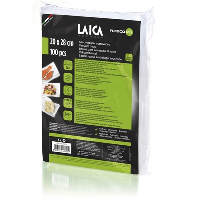 LAICA Пликове за вакуумиране Laica 20x28 см, 100 броя (VT35012)