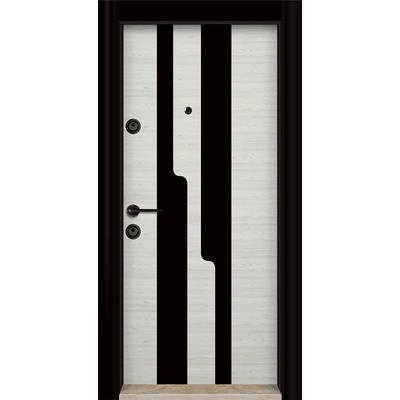 Starsteeldoor Блиндирана врата d-11 Лара - черен (цена без монтаж)