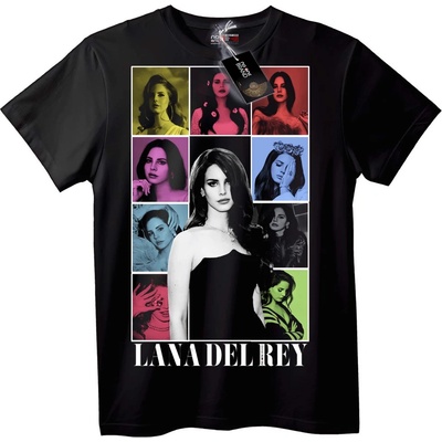 NOONEBRAND Тениска Колаж на Lana Del Rey - S, Black