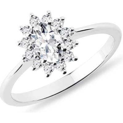 Klenota Luxusní prsten Kate s diamanty v bílém zlatě k0206192