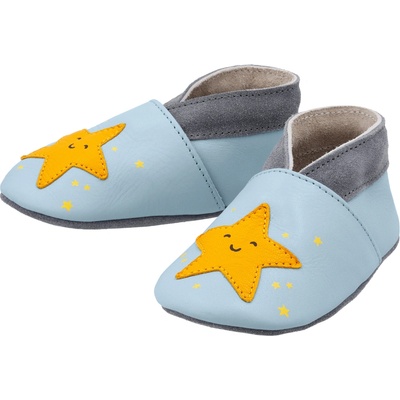 lupilu dětské kožené capáčky modrá