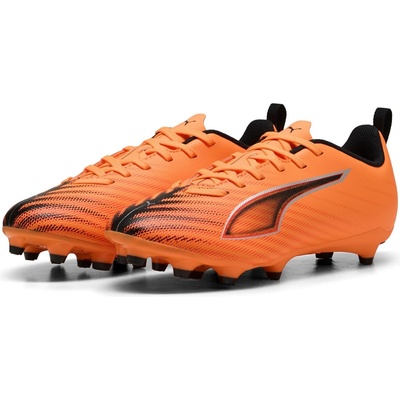 PUMA Юношески футболни бутонки Puma Ultra 6 Match Juniors Firm Ground Football Boots - Orange/Black