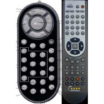 GENERAL DENVER DFT-709 - съвместимо дистанционно управление на марката General (DFT-709)