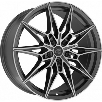 MSW 75 8,5x19 5x112 ET40 matt gunmetal polished
