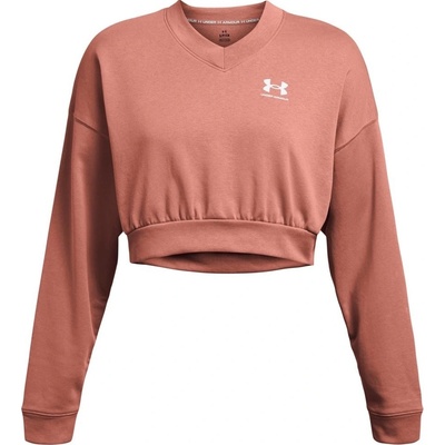 Under Armour Starosportovní mikina UA Rival Terry OS Crop Crw růžová