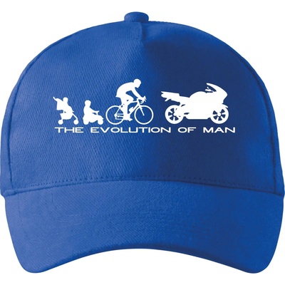 Evolution of man supersport so zahnutým šiltom a látkovou sponou Kráľovská modrá