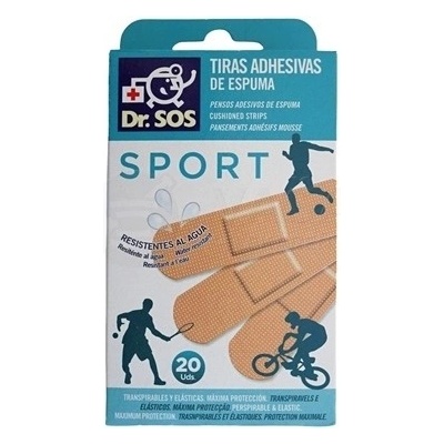 Dr. SOS Sport Vodeodolné náplasti 72 x 19 mm 20 ks
