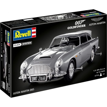 Revell Сглобяем модел Revell - Aston Martin DB5, Джеймс Бонд, Без лепило, 122 части (R07746)