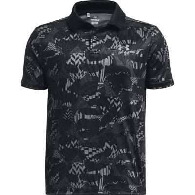 Under Armour Тениска Under Armour UA Performance Printed Polo-BLK Черен Velikost YMD