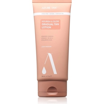 Azure Tan Nourish & Glow автобронзант за тяло цвят Light/Medium 200ml