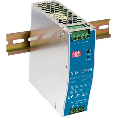 MEAN WELL NDR-120-48 síťový zdroj na DIN lištu 48 V/DC 2.5 A 120 W Počet výstupů:1 x Obsah 1 ks