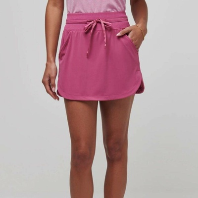 Travis Mathew Moveknit Tie Skort dámska sukňa red violet
