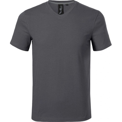 Malfini pánske tričko Action V-neck svetle antracitové