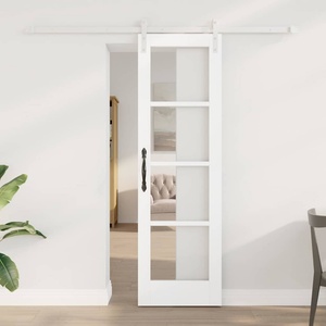 vidaXL Преплъзваща се врата ORKDAL Бяло 61 x 198, 5 см (3331902)