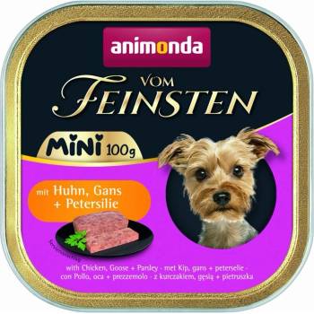 Animonda Vom Feinsten Mini Dog пастет за дребни породи кучета с пилешко, гъше и магданоз 100gr