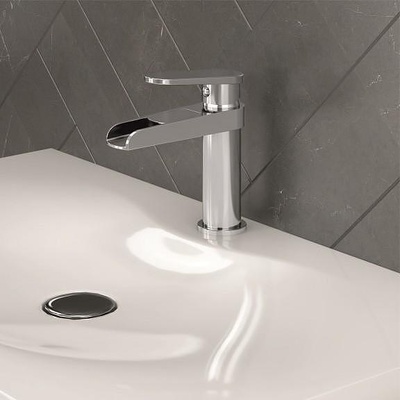 Inter Ceramic Стоящ смесител за умивалник ICF 1192053C ХРОМ месинг + цинк, хром, 15x14.5х4.5см (1192053C)