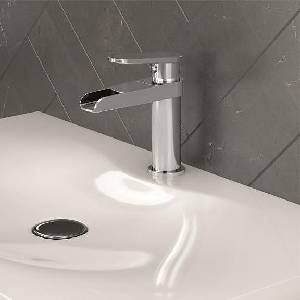 Inter Ceramic Стоящ смесител за умивалник ICF 1192053C ХРОМ месинг + цинк, хром, 15x14.5х4.5см (1192053C)