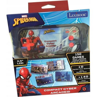 LEXIBOOK LCD herní konzole, 150 her Spiderman