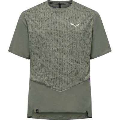 Salewa Мъжка спортна тениска Salewa Pedroc Tech Dry T-Shirt Sport shirt - Faded Green - размер 48 (EU) (216-8515-0112)