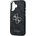 GUESS Предпазен калъф Guess PU 4G Metal Logo за iPhone 17, черен (GUHCP17SP4G4SMCK)
