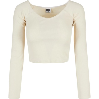 Urban Classics Дамска къса блуза в цвят екрю Urban ClassicsUB-TB5416-02903 - Екрю, размер 3XL